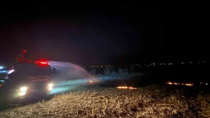 Bucak’taki arazi yangını söndürüldü