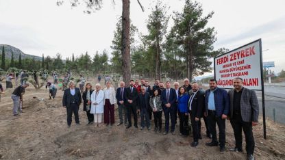 Ferdi Zeyrek anısına zeytinlik oluşturuldu
