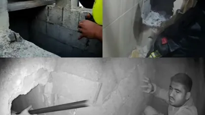 Mersin’de havalandırma boşluğunda nefes kesen kurtarma operasyonu