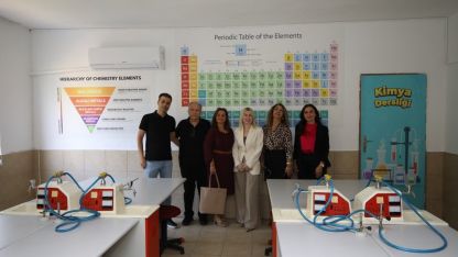 Rektör Özkan, mezunu olduğu okulun yenilenmesine destek verdi