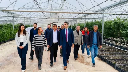 Kaymakamdan üreticilere ziyaret