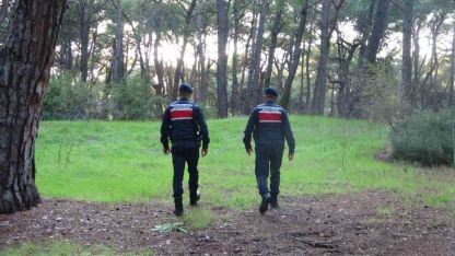 Jandarmadan ormanlık alanlarda kangal ve ateş nöbeti