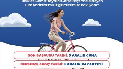 Kepez’de kadınlara özel bisiklet eğitimi