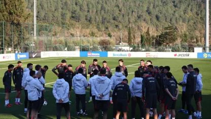 A Milli Futbol Takımı, İspanya maçının hazırlıklarına başladı
