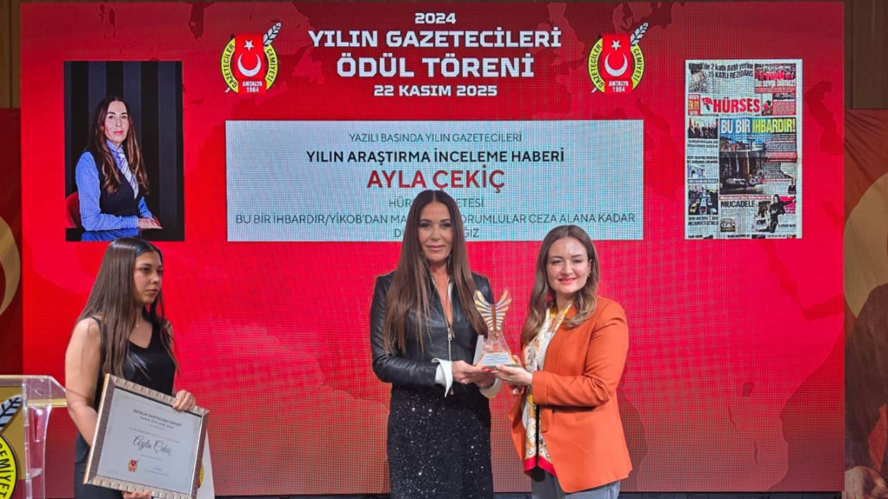 AGC’den Hürses’e ödül! Yılın Gazetecisi Ayla Çekiç