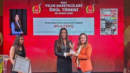 AGC’den Hürses’e ödül! Yılın Gazetecisi Ayla Çekiç