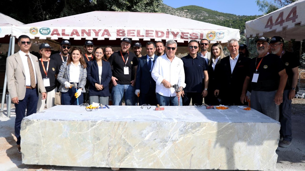 Alanya Taş Heykel Sempozyumu başladı