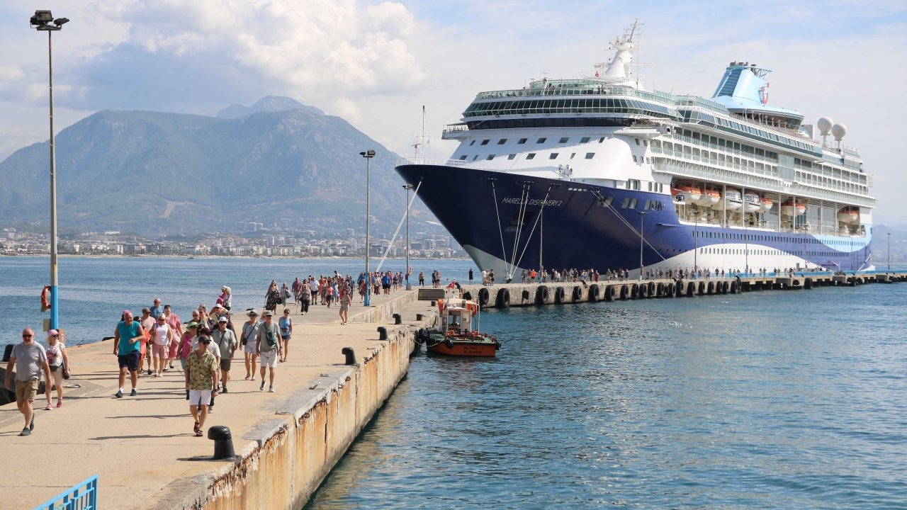 Alanya&#039;da kruvaziyer turizmi, pandemi çöküşünden sonra 4 yılda toparlandı