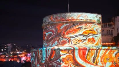 Antalya Kültür Yolu Festivali'nde Mapping gösterisine büyük ilgi