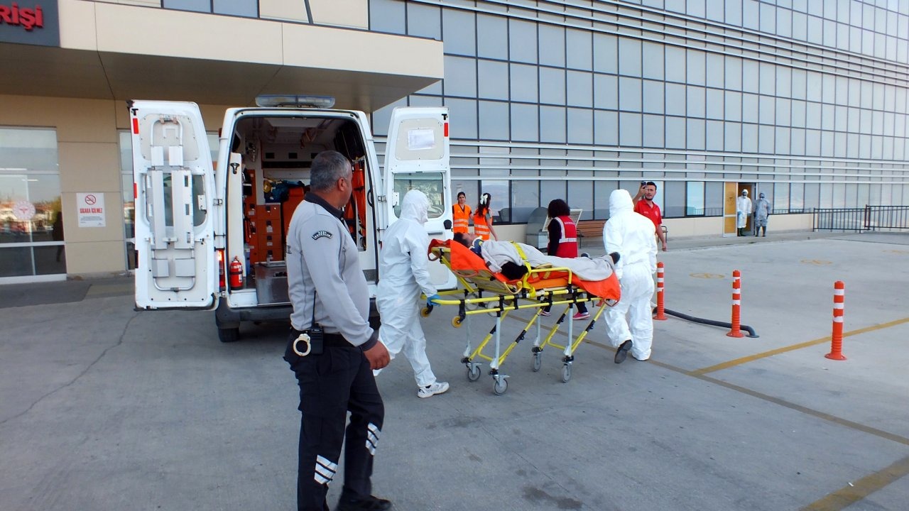 Burdur Devlet Hastanesi&#039;nde tatbikat