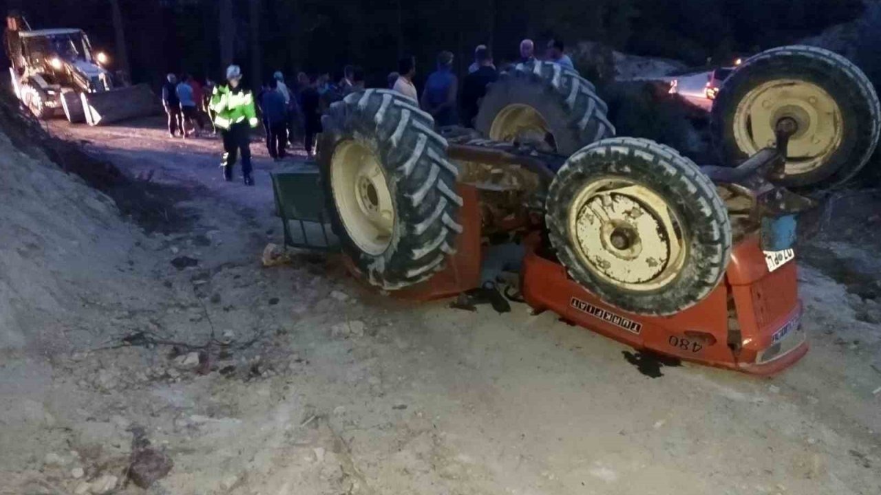 Burdur’da traktör devrildi: 1 ölü, 1 yaralı