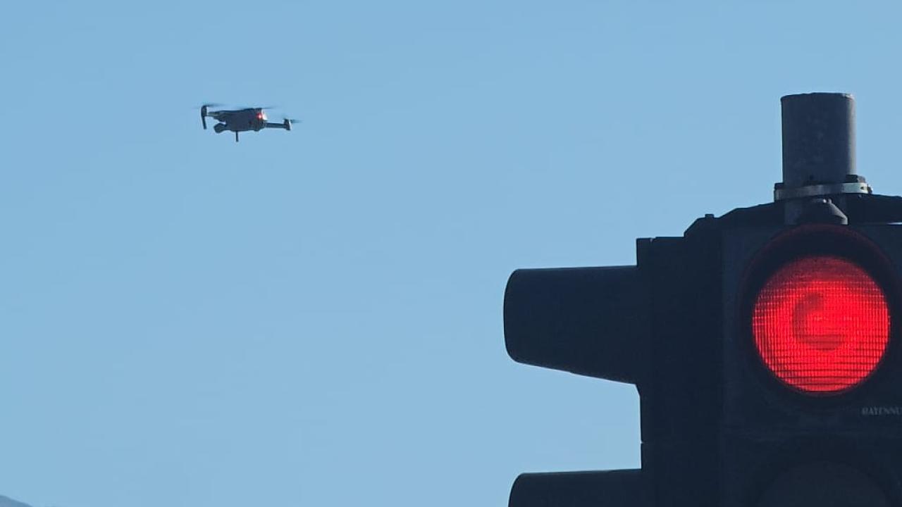 Drone destekli trafik denetimi