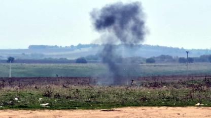 Köy merasında top mermisi bulundu