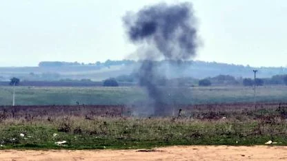 Köy merasında top mermisi bulundu