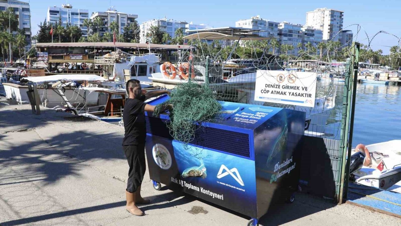 Mersin’de balıkçı ağları geri dönüşüme kazandırılıyor