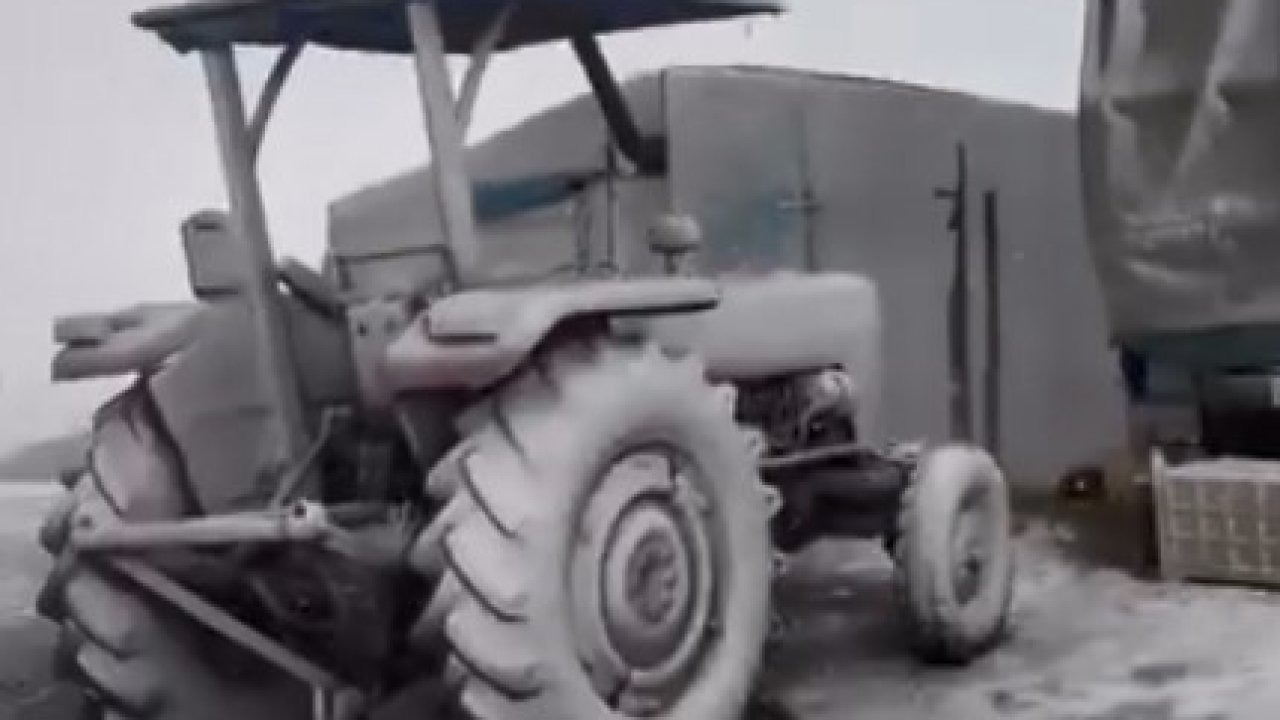 Mersin’in yüksek rakımlı bölgelerinde kar yağışı