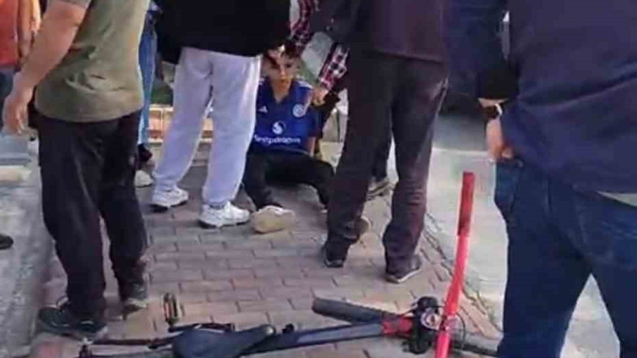 Yaya geçidinden bisikletiyle geçerken otomobilin çarptığı çocuk yaralandı
