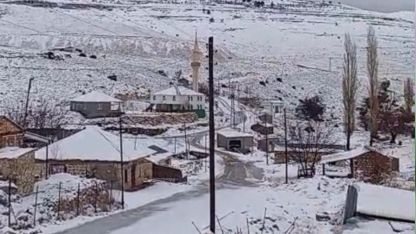 Mersin’in yüksek kesimlerinde kar yağışı etkili oldu