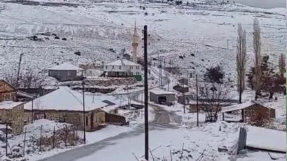 Mersin’in yüksek kesimlerinde kar yağışı etkili oldu