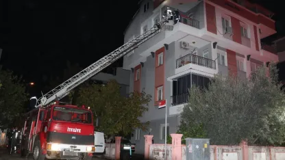 Apartmanda yangın paniği