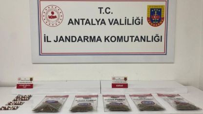 Alanya’da jandarmadan uyuşturucu operasyonu