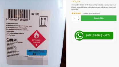 'İnternetten bidonla alınan etil alkolle, pet şişede içki satılıyor'