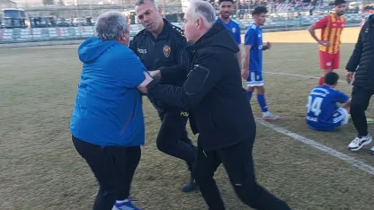 Amatör maç sonunda gerginlik