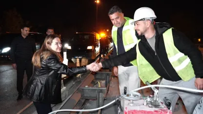 İller Bankası Kavşağı'nda yol çalışması