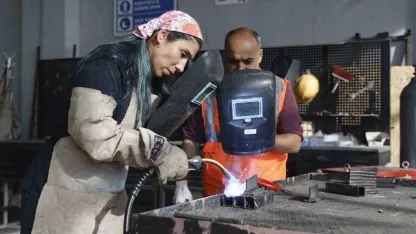 MERCEK’te çelik kaynak ustaları yetişiyor