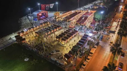 Mersin’de Yılbaşı Pazarı ışıl ışıl coşkuyla kapılarını açtı