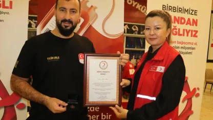 Milli sporculardan kan bağışı