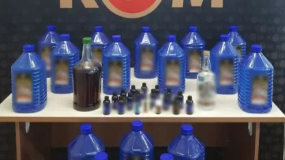 Burdur’da 2025’te bin 284 litre kaçak ve sahte alkol ele geçirildi