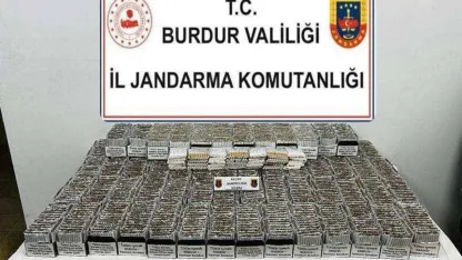 Jandarmadan kaçan sigara operasyonu