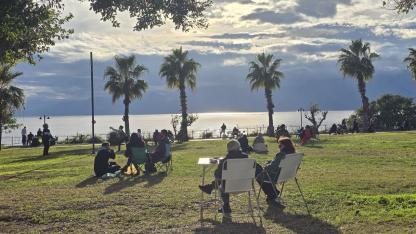 Antalya’da yağış yerini güneşli havaya bıraktı