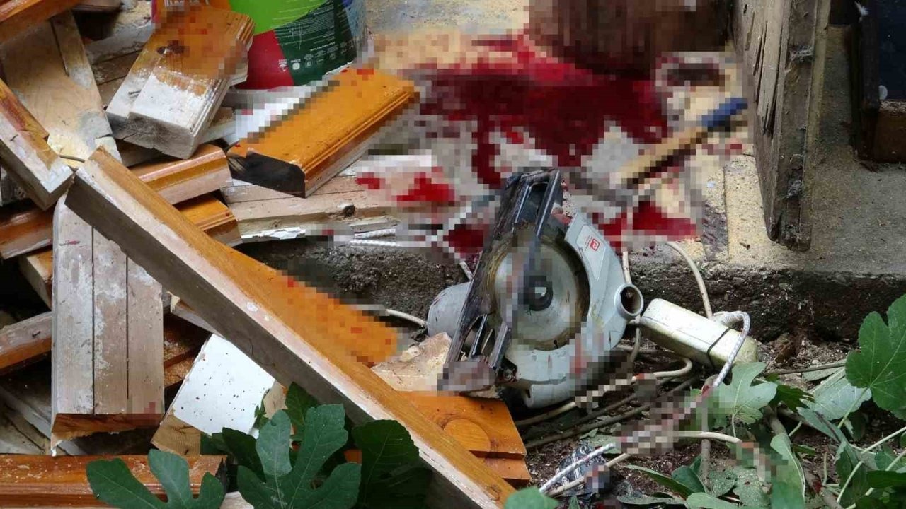 Bacağını elektrikli testereye kaptıran yaşlı adam ağır yaralandı