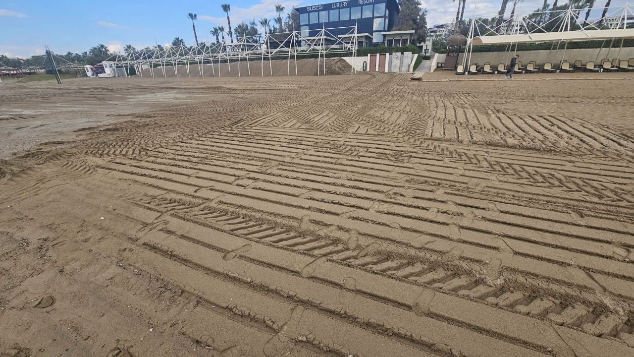 Belek sahillerinde doğa katliamı! Belek kumulları tehdit altında
