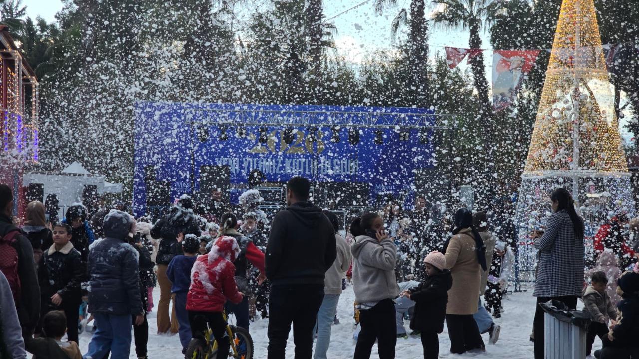 Dokumapark’ta yapay kar altında eğlence, bugün son gün!