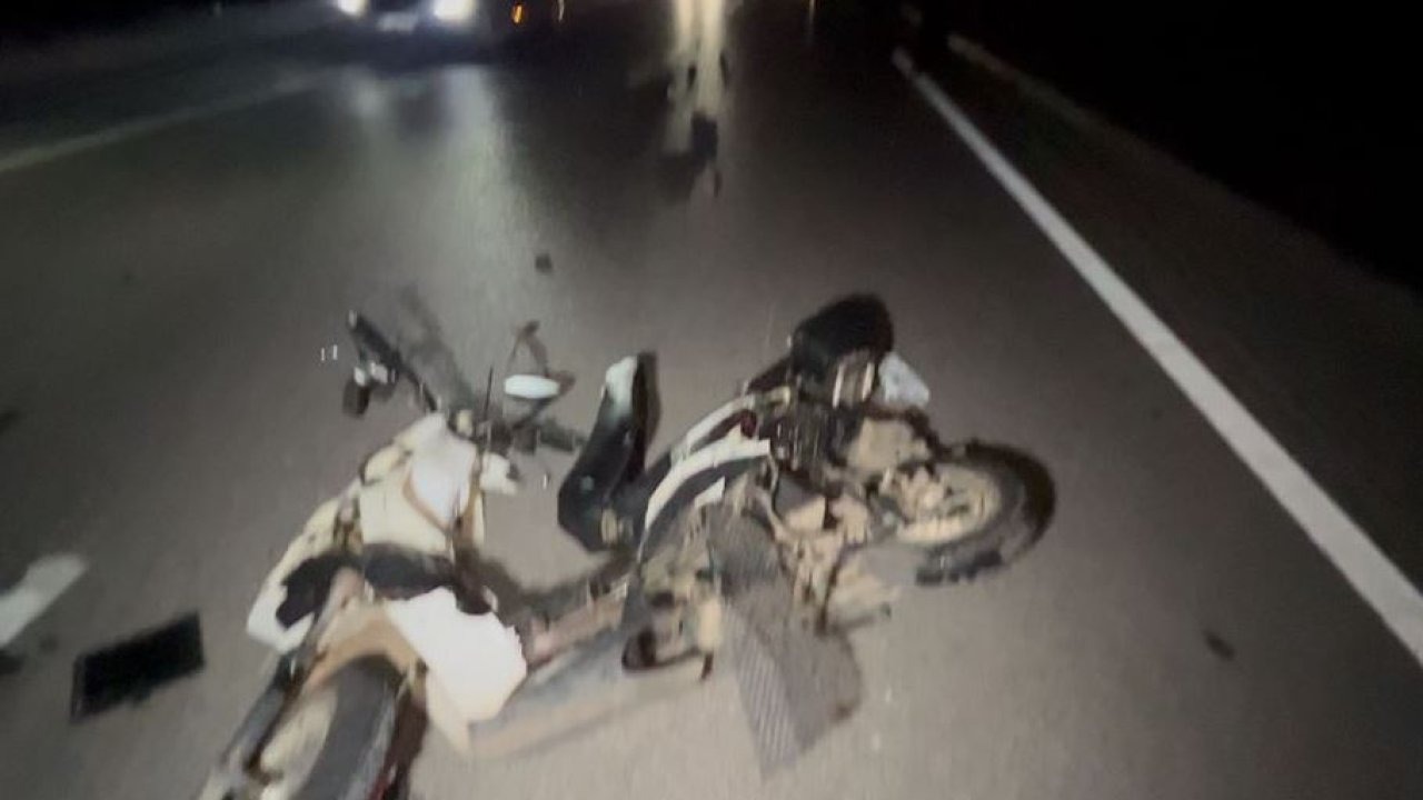 Hafif ticari araçla çarpışan elektrikli motosikletin sürücüsü öldü