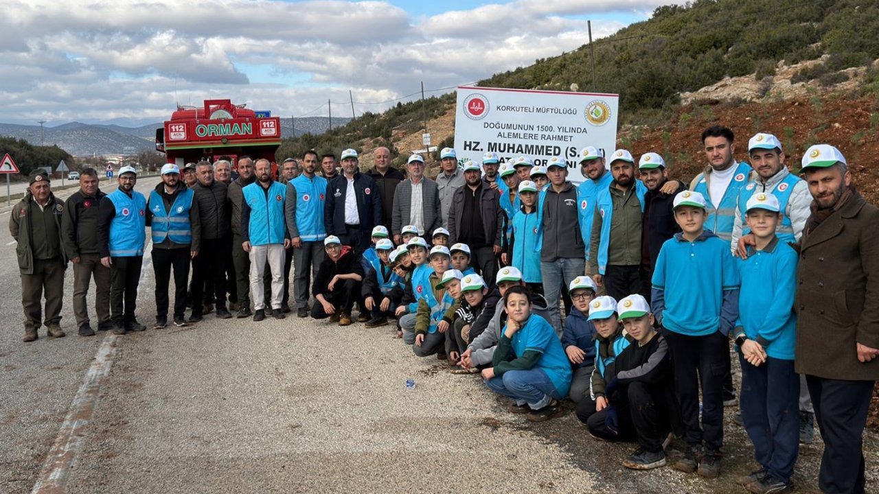 Korkuteli'de Hz. Muhammed Hatıra Ormanı kuruldu