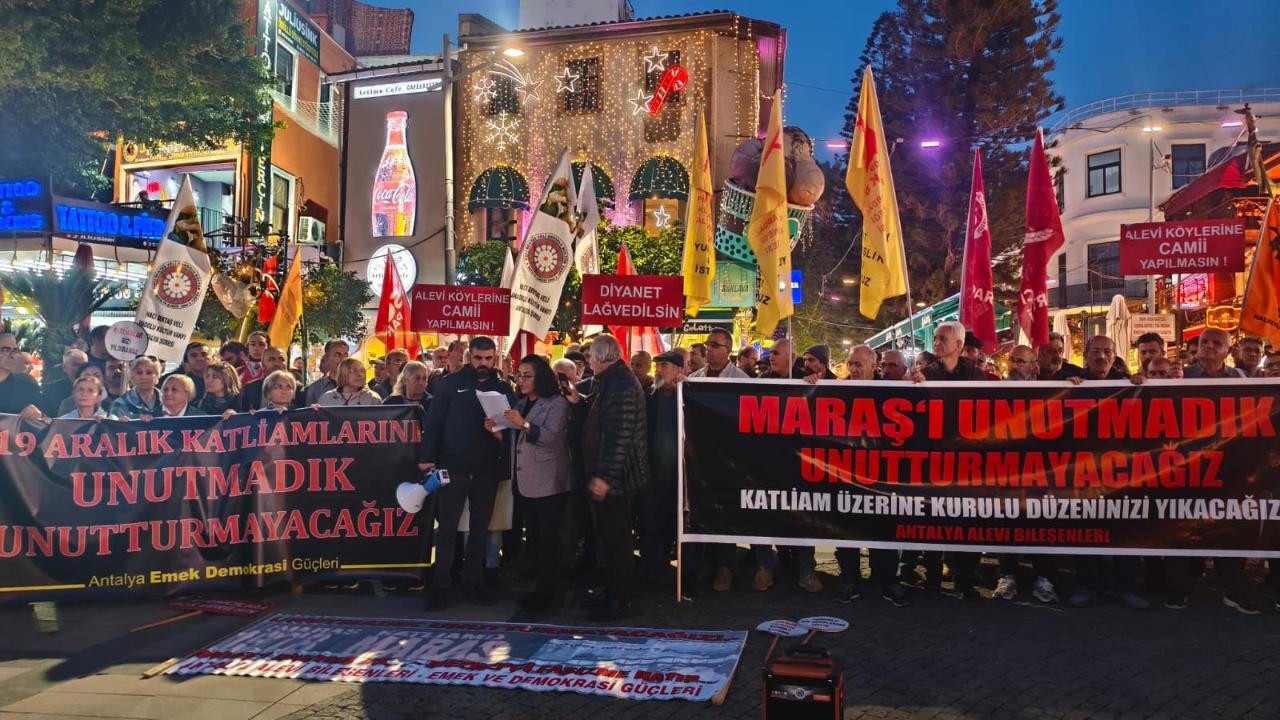 Maraş Katliamı’nın 47. yılı Antalya’da anıldı