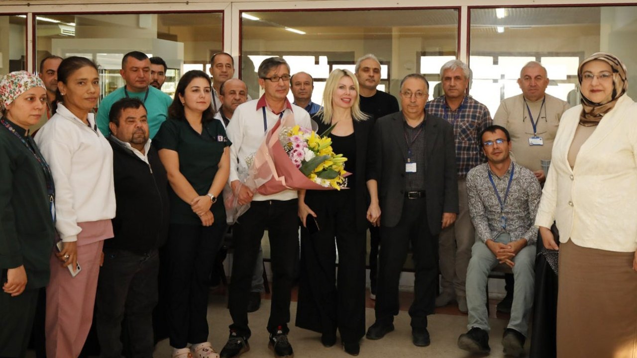 Rektör Özkan, engelli çalışanlarla bir araya geldi