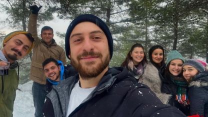 Arkadaşların kar keyfi