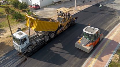 Manavgat'ta cadde düzenleme çalışması