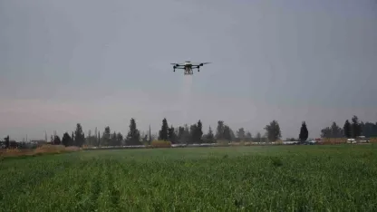 Dronla gübreleme ve ilaçlama çiftçinin zayiatını sıfıra indirdi