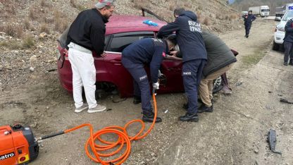 Ağlasun'da kaza: 5 yaralı