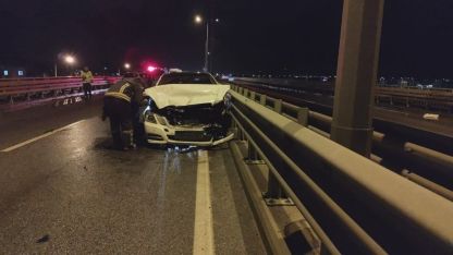 Manavgat’ta üç araçlı zincirleme kaza: 3 yaralı