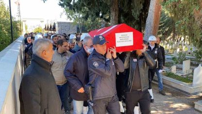 Vefat eden polis memuru törenle son yolculuğuna uğurlandı