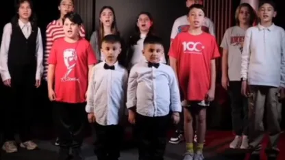 Bayrağa saldırıya gazi çocuklarından İstiklal Marşı ile tepki