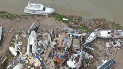 Milyonluk tekneler parçalandı