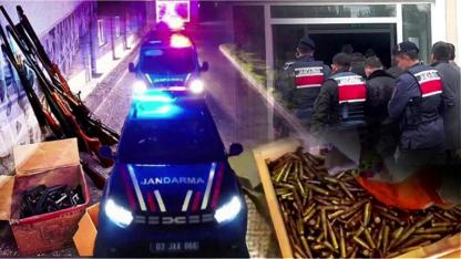 Antalya dahil 14 il merkezli "silah ve mühimmat kaçakçılığı" operasyonu!
